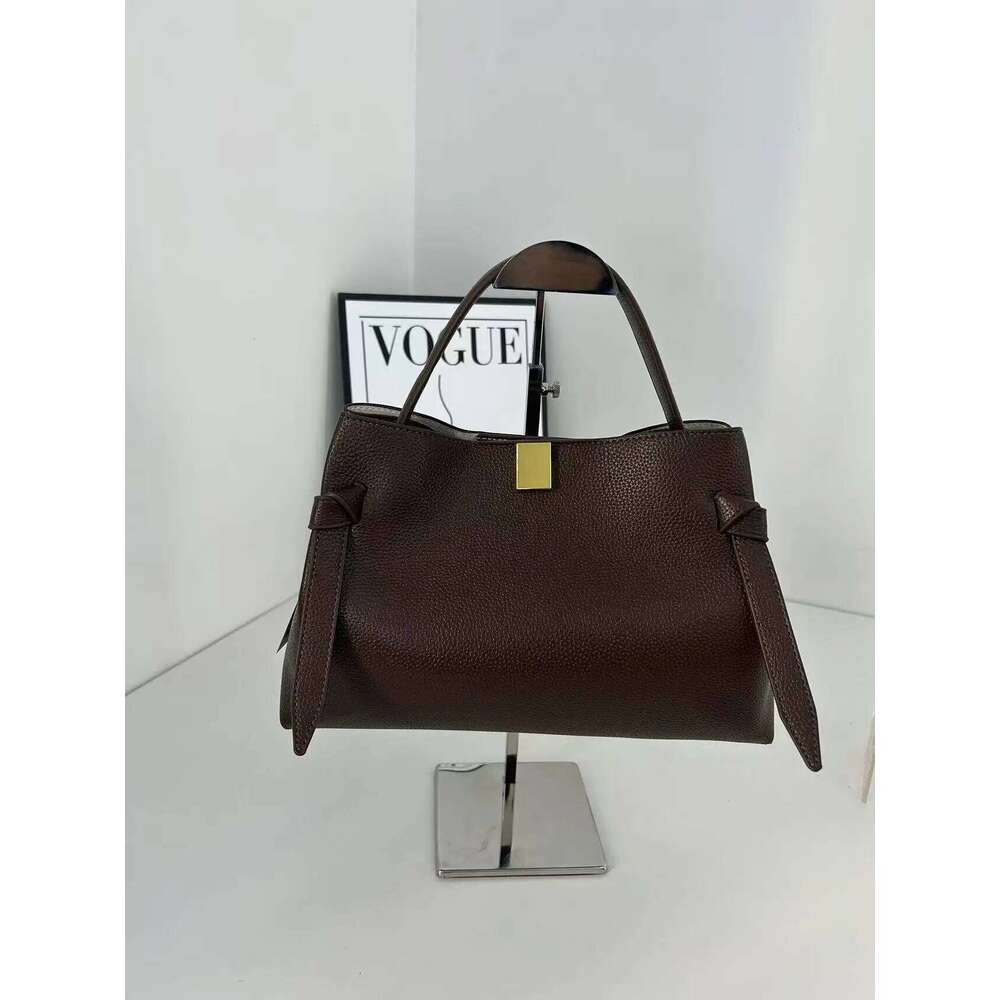 Yuzefi Women Leather Suede Small Crowd Single Shoulder Crossbody Large Capacity Portable Potsticker Bag