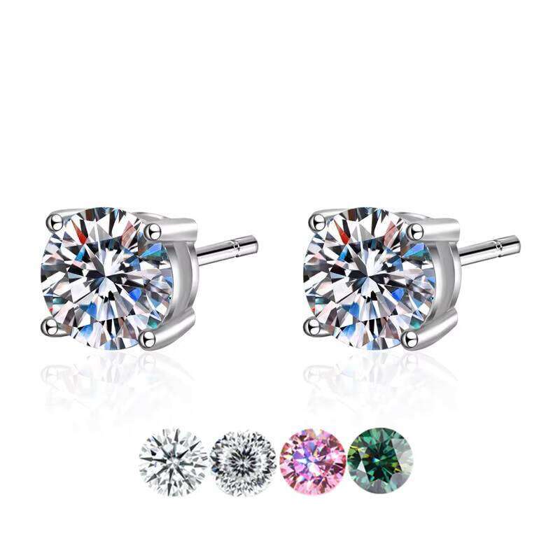 D Color High Quality Moissanite Affordable fashion Jewelry Earrings