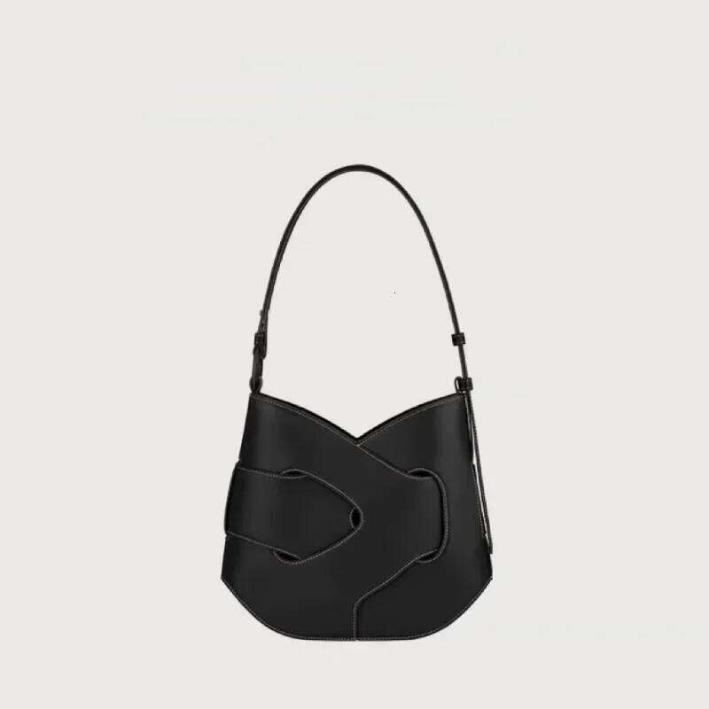New Smooth Cowhide Twisted Handheld Crossbody Bag Trendy XIU LAI SI