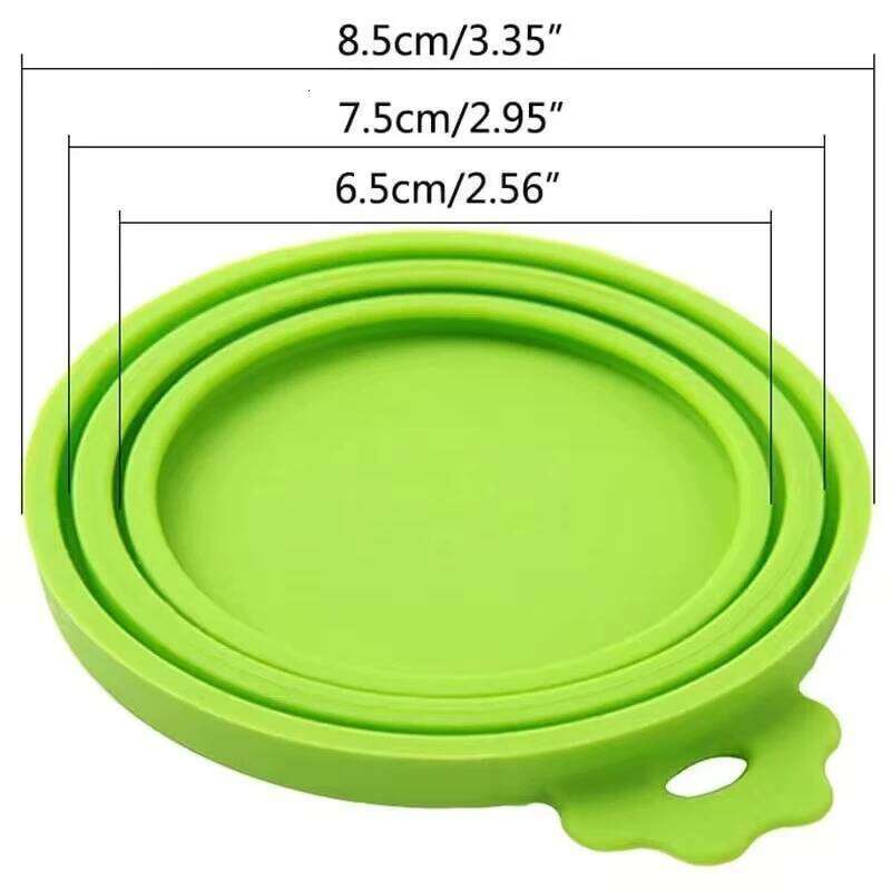 Reusable Food and Spoon Portable Dogs Cat Storage Tin Cap Lid Seal Cover Health Supplies Pet Silicone Lids Can 26Y0312