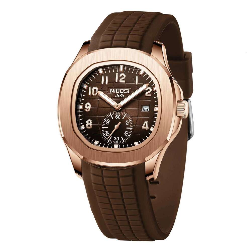 NIBOSI Auto Date Watch Top Brand Luxury Sport Mens Waterproof Luminous AQUANAUT Quartz Watches for Men Reloj Hombre