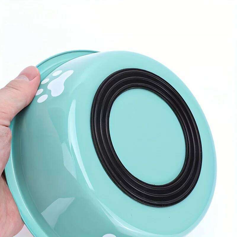 1Pcs Pet Food Rice Stainless Steel Drinking anti-tip Large Dog Cat Water Bowl 26Y0312