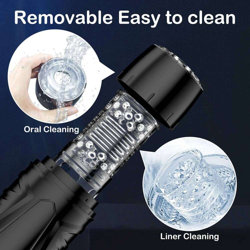 Automatic Telescopic Male Masturbator 7 Thrusting Rotating Modes Pocket Pussy Blowjob Sex Machine Penis Pump Piston Mastubator Z260312