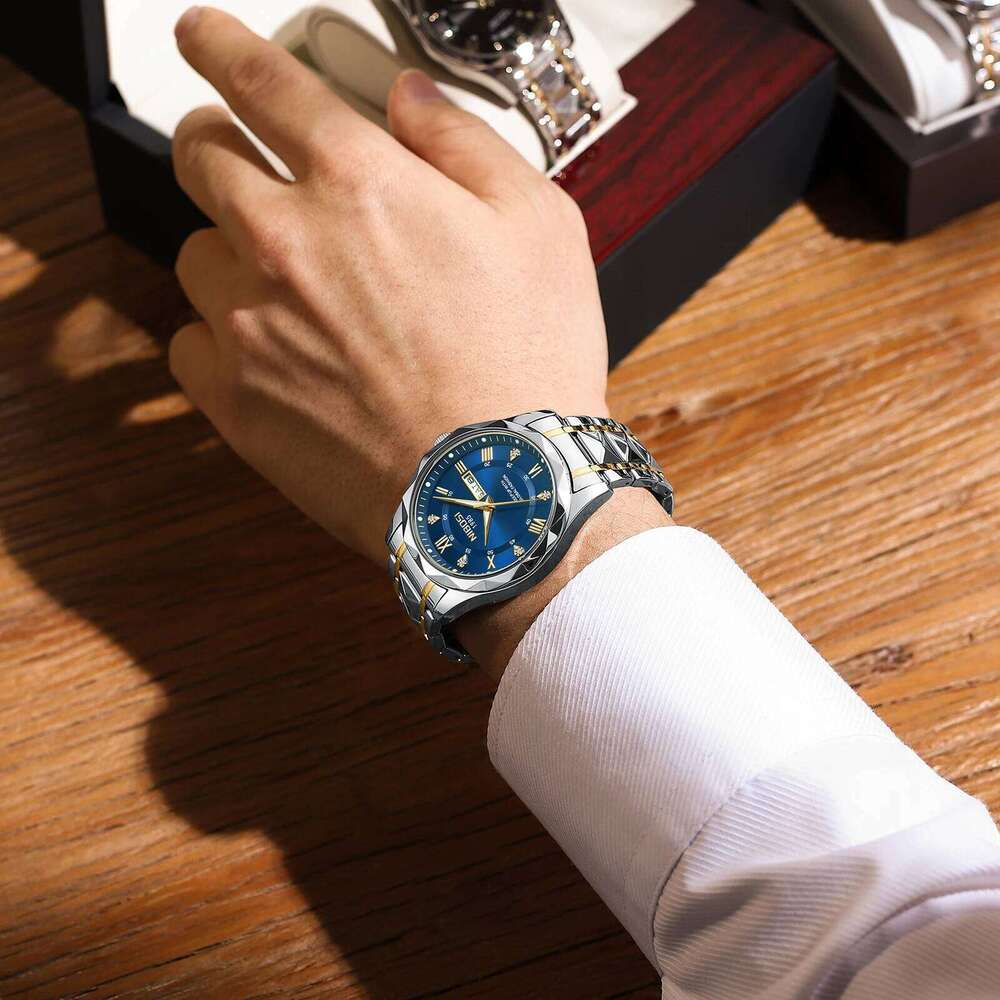 NIBOSI Fashion for Top Brand Luxury Week Date Men Watch Waterproof Stainless Steel Sports Men's Watches Reloj Hombre
