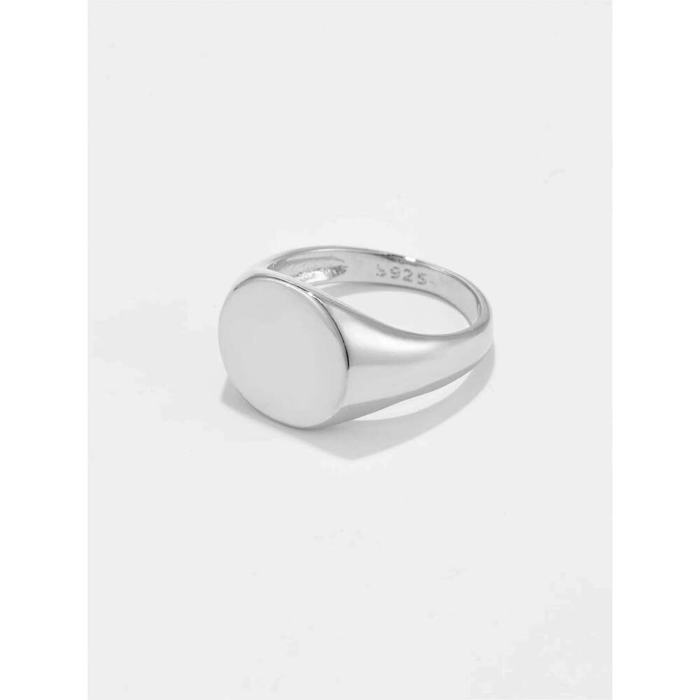 DPLAOPA Women 925 Sterling Silver Circle Ring 2024 Simple Fine Fashion Original Designed Party Anniversary Gift Jewelry H260312