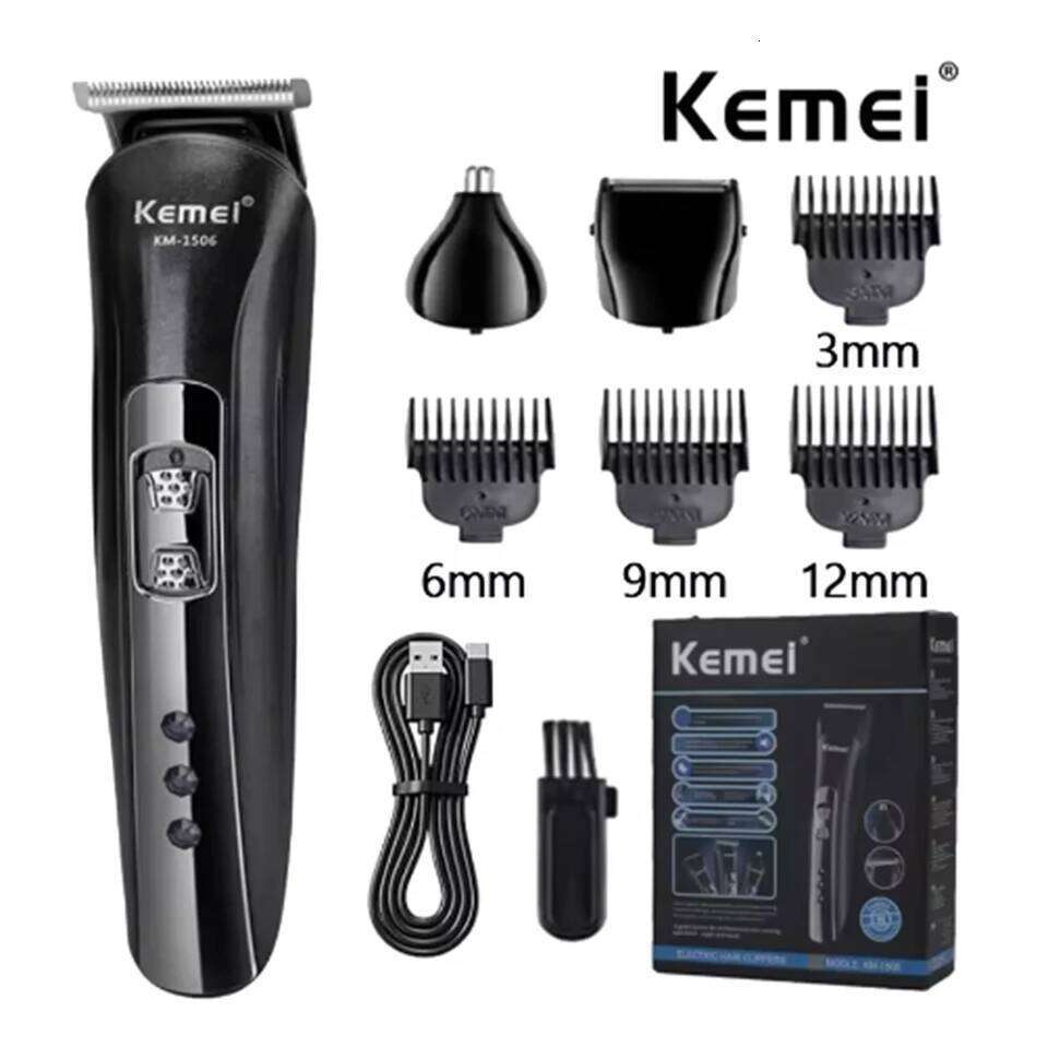 Kemei KM-1506 3 in 1 Shaver cutting Charging Hair trimmer Electric Rechargeable Nose Professional Shaving Machine C260312