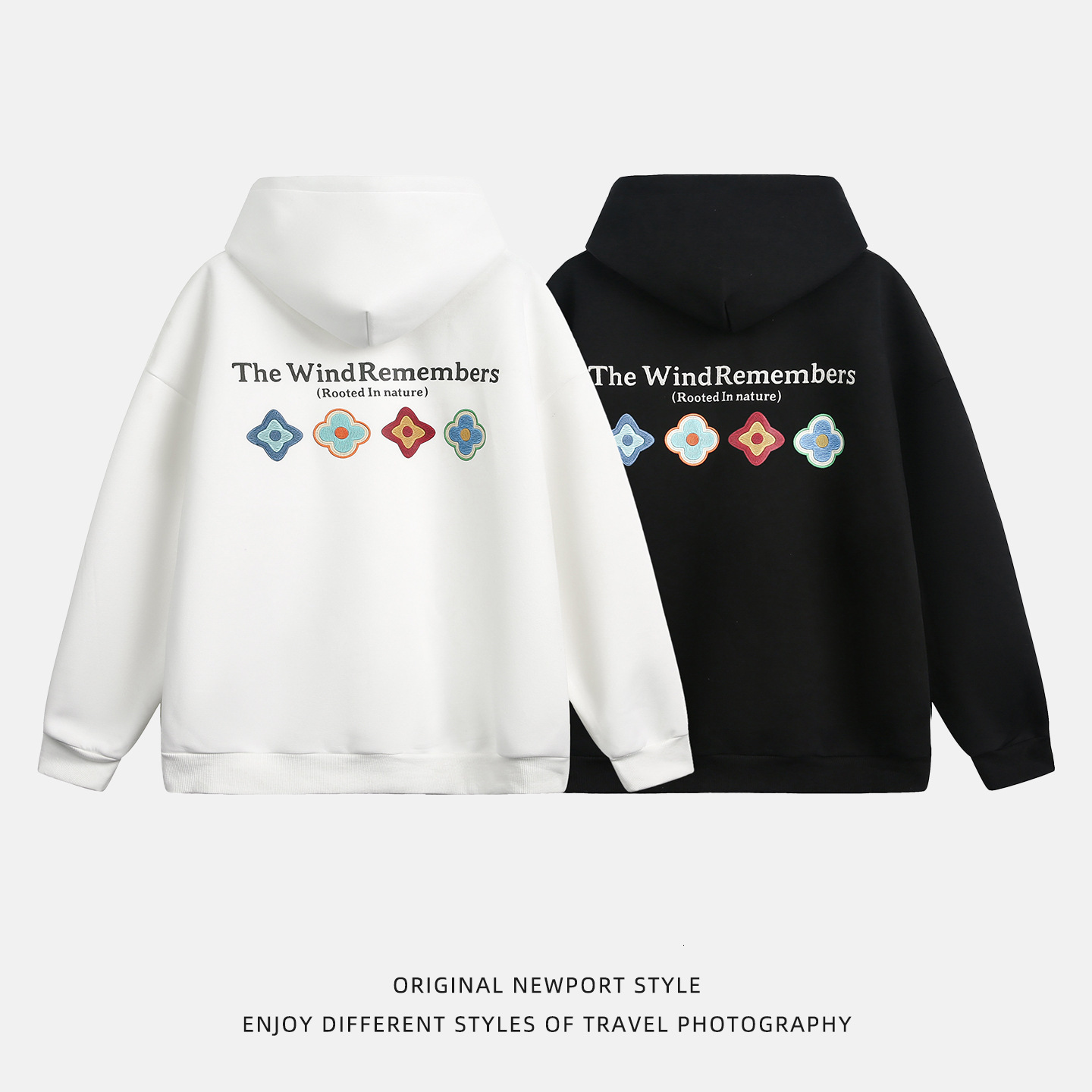 Petal Print Style Designer Hoodie Hoodie For Men Autumn New Heavyweight Texture Trendy Brand Sports Hoodie Casual Jacket