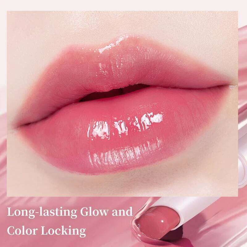 Moisturizing Mirror Lipstick, Nourishing Glaze, Long-Lasting Waterproof Non-Stick Cup, Highpigment Lip Gloss,All Skin Types W260311