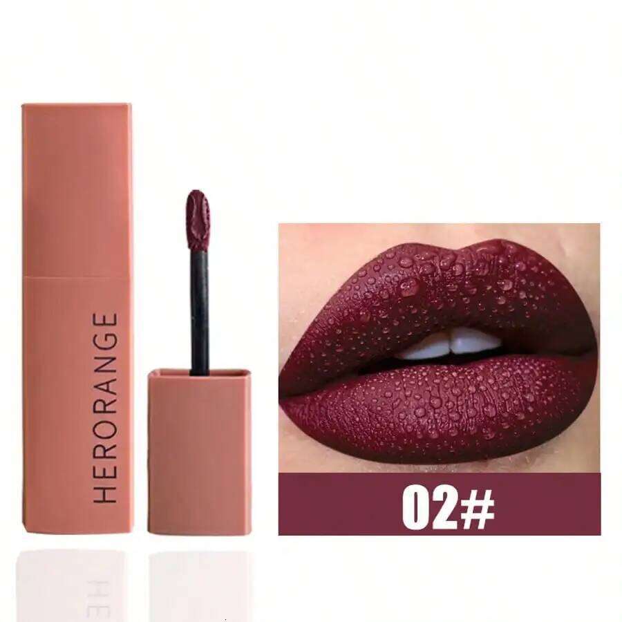 Herorange Velvet Lip Mud - Long-Lasting Non-Fading, Student-Friendly, Matte Finish Lipstick W260311