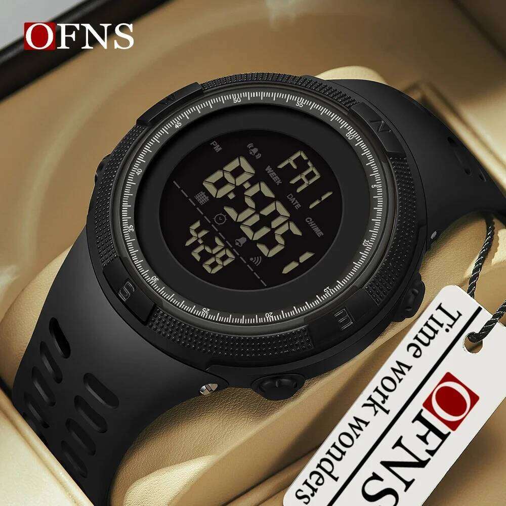 OFNS 2003 Fashion Military Watches 50M Waterproof Sports Watch For Male LED Electronic Digital Wristwatches Relogio Masculino