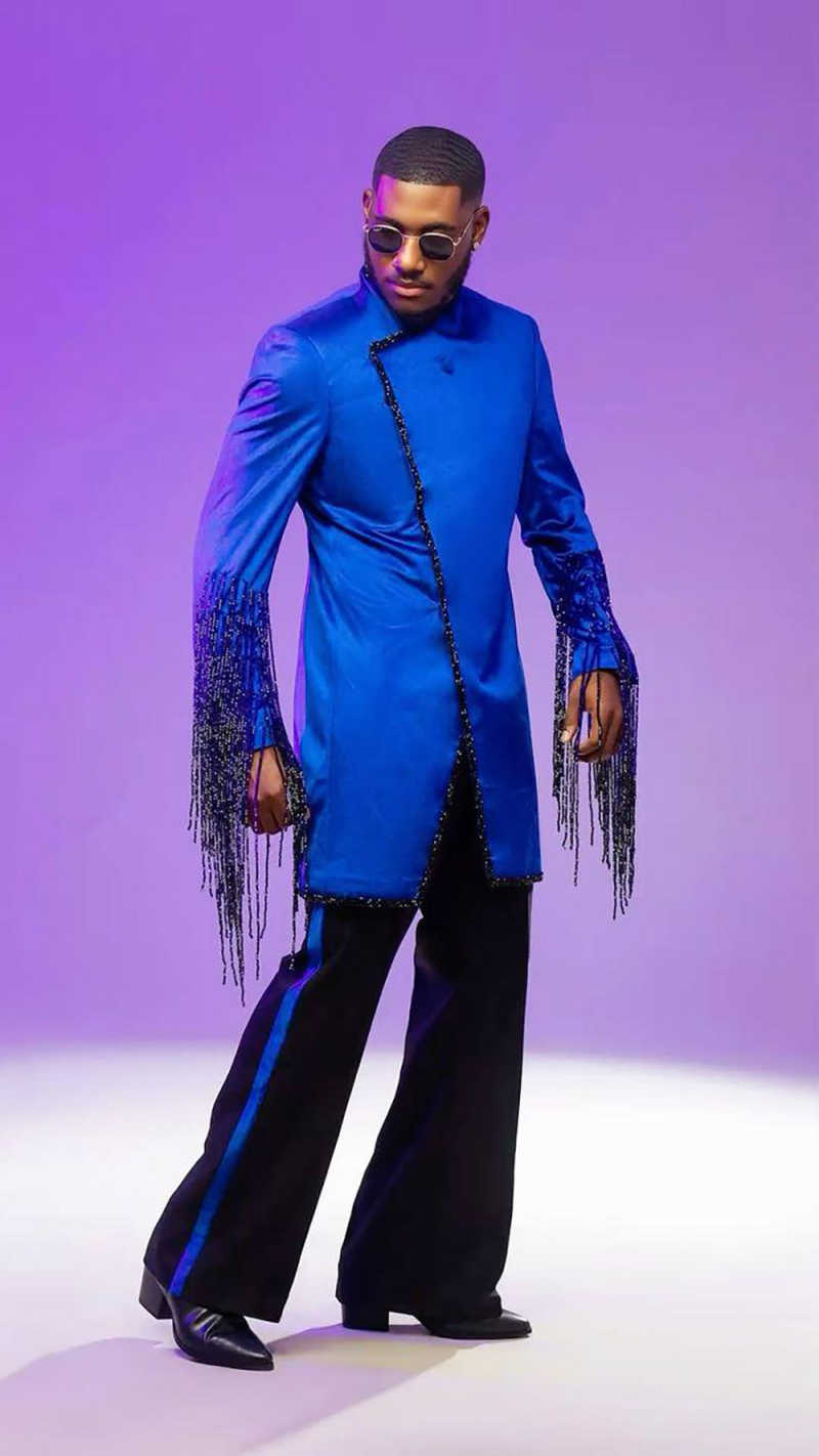Vintage Men Suits 2 Pieces Set Jacket Tassel Beads One Button Groom Tuxedo Formal Occasions Party Customized