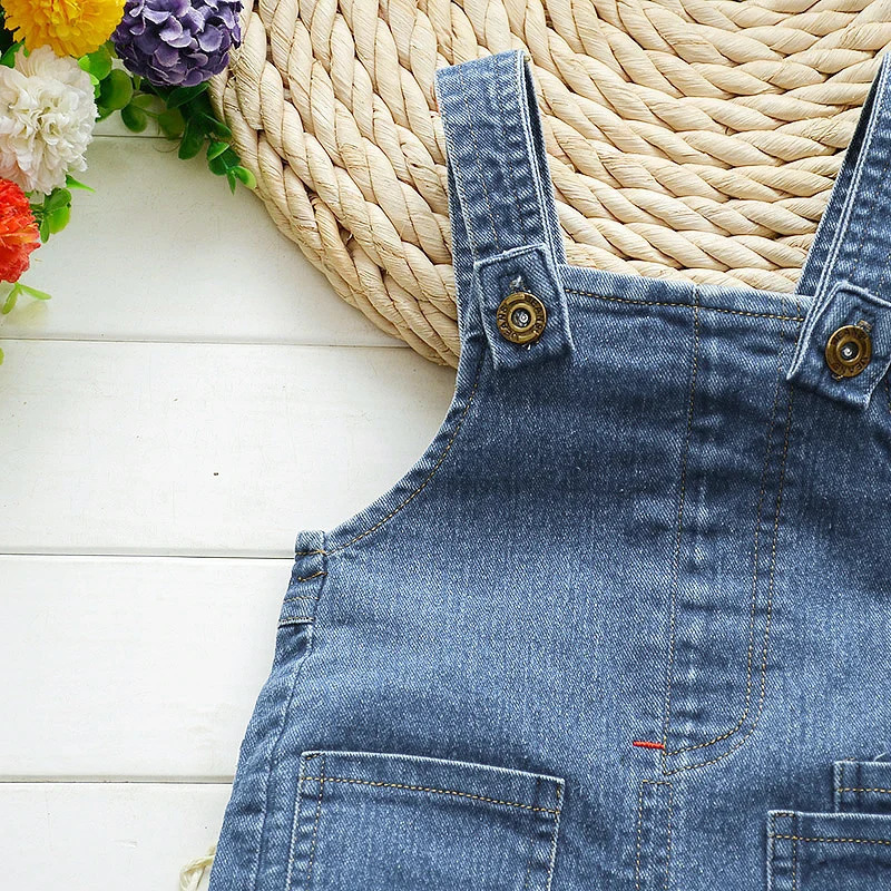 IENENS Boy Girl Overalls Toddler Clothes Child Jumpsuit Infant Denim Dungarees 1 2 3 4 Years Spring Autumn Baby Soft Jeans 260311
