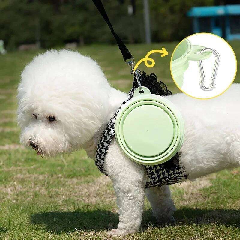 350ml/1000ml Collapsible Outdoor Travel Pet Drinking for Dog Cats Folding Silicone Bowl Puppy Food Container 26Y0312