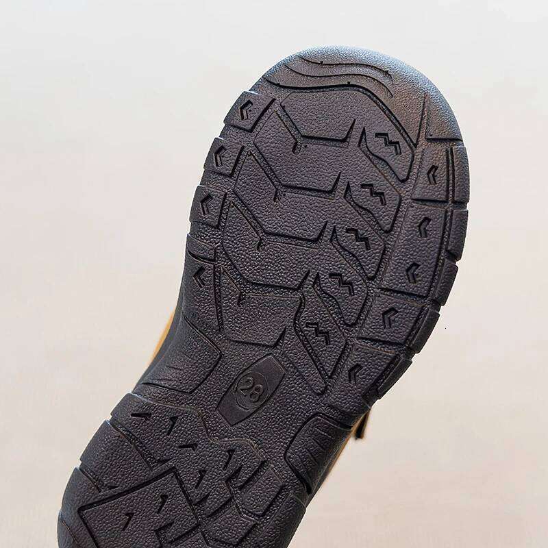 Children's Sneakers Size 23-33 Yellow Leather Boys Girls Casual Four Seasons Blue Lightweight Non-slip Kids Outdoor Shoes H260312