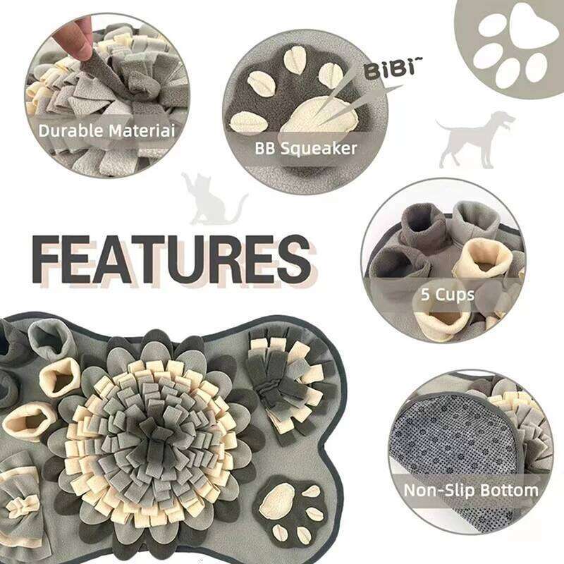 New Foraging Smell Blanket Entertainment Interactive Dog Slow Food Mat Training Educational Pet Toys 26Y0312