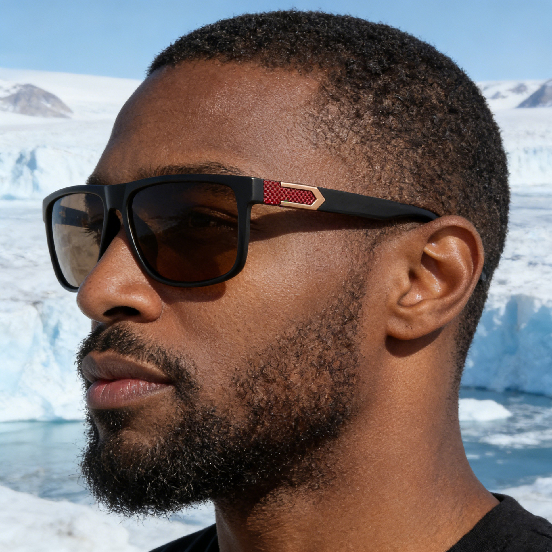 2026 New Fashion Square Frame Polarized Personalized Trendy Outdoor Street Style Sun Protection Sunglasses for Men,