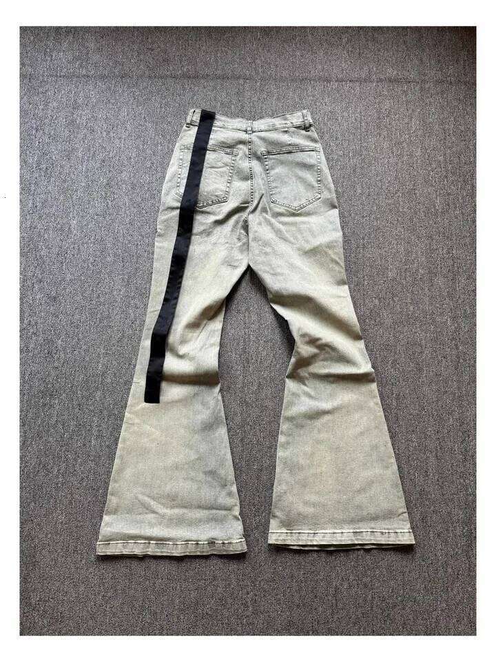 Brand New Rick Washed Blue Zipper Pocket Fit slim fit PANT Cotton Denim Pants Comfort Casual Jeans Size S M L XL #B4 26Y0312