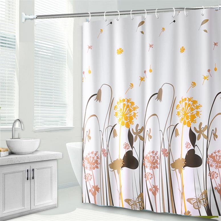 YL-38333 Shower Curtain, Waterproof and Mildew-proof, Bathroom/Toilet PEVA Partition Curtain, Curtain, No Drilling Required, Customizable