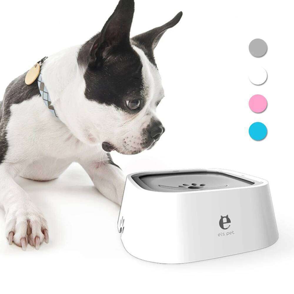 1.5L ABS Plastic Floating Non-Wetting Mouth Cat Without Spill Drinking Water Dispenser Dog Bowl 26Y0312