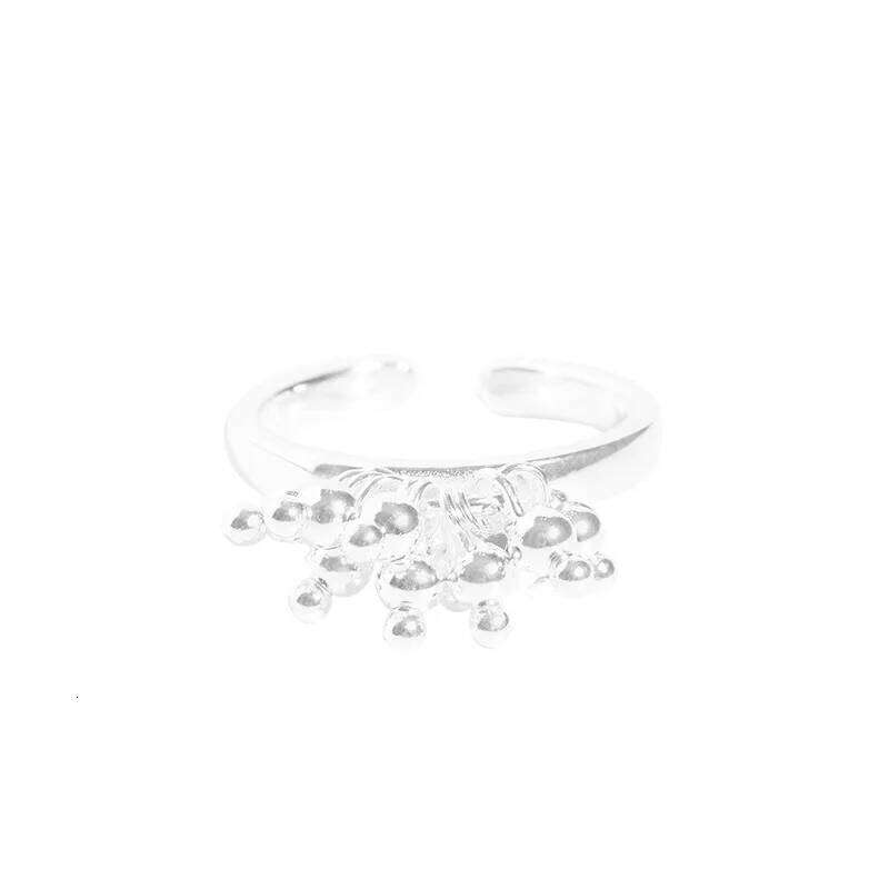 CHOZON S925 Solid Silver Fruit Cluster Ring French Artisanal Wholesale Stacking Jewelry for Women H260312