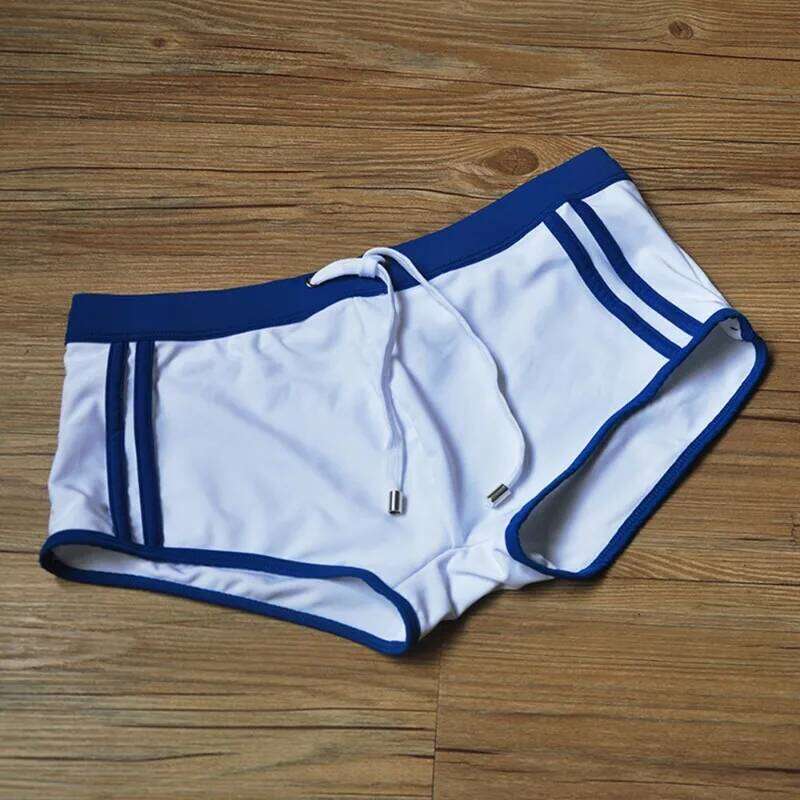Trend Swimwear Men Sexy Low Waisted Swimming Trunks Gay Bikini Swimsuit Swim Briefs Bathing Suit Surf Beach Boardshorts Z260312
