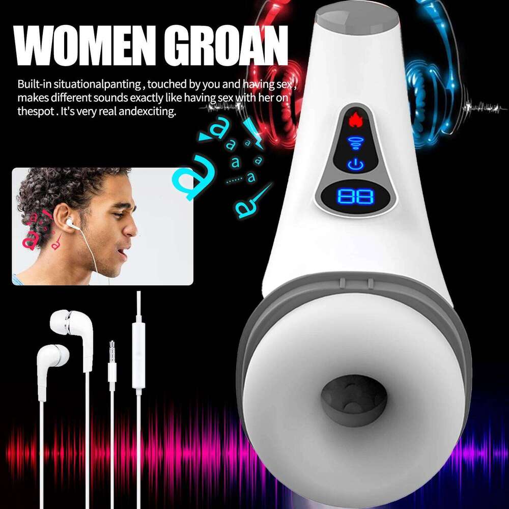 Vagina Sucking Male Masturbator Vibrator Automatic Masturbation Heating Suction Cup Oral Pussy Blowjob Sex Toys For Men Adults Z260311
