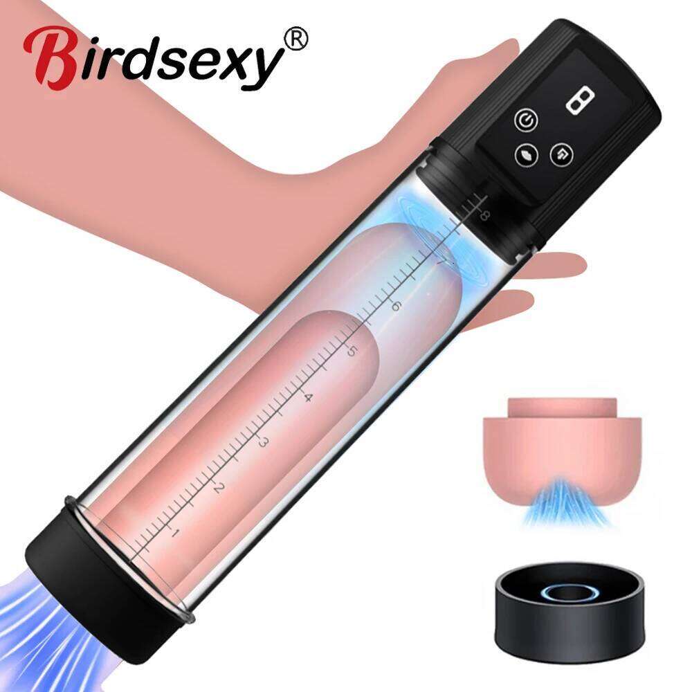 Manual Penis Enlarger Enhancement Erection SexToys For Man Vacuum Pump Big Dick Trainer Male Lasting Masturbator Z260311