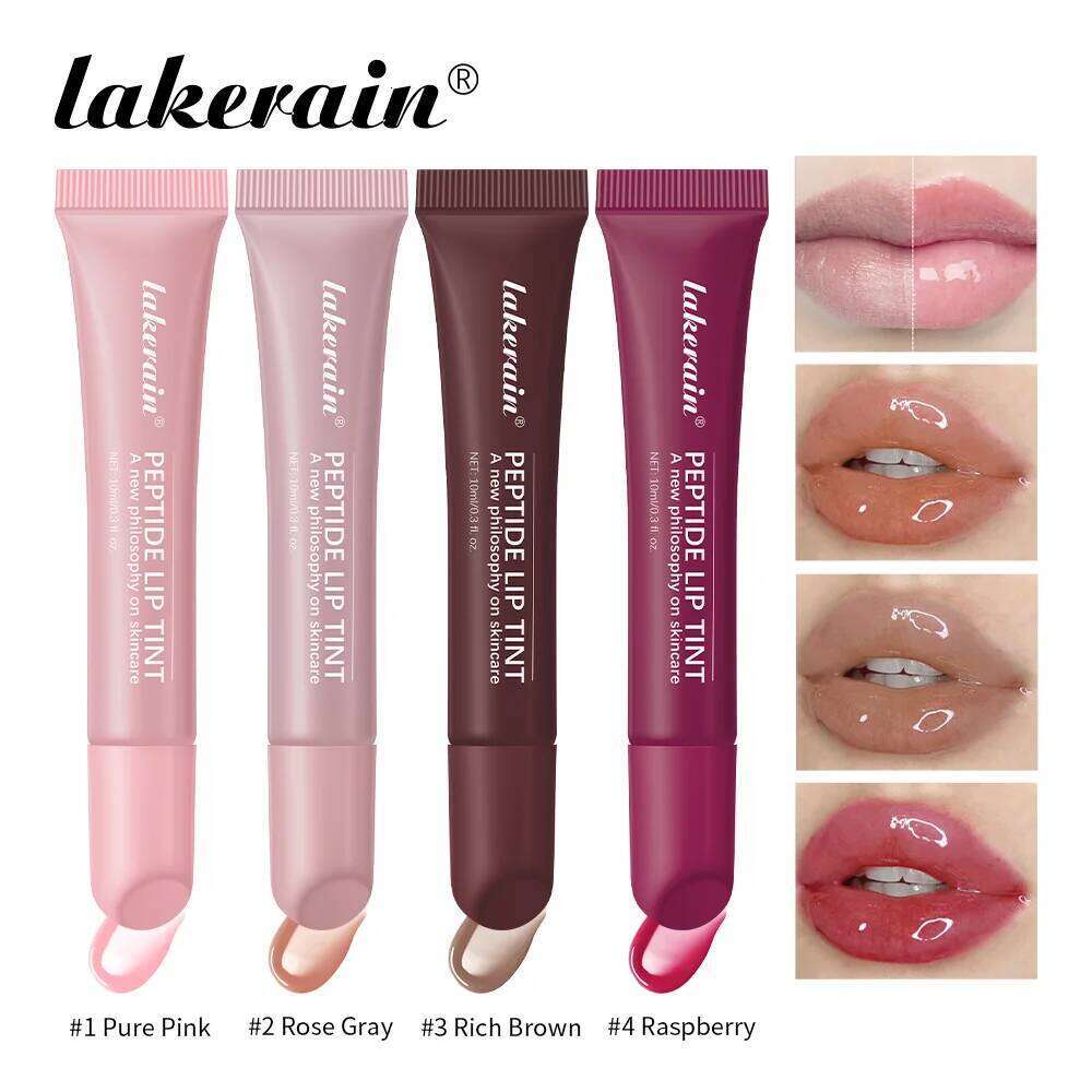 10ml Mirror Glaze Moisturizes Jelly Enrichment Lasting Water Light Glass Oil Remove Line Lip Protection Serum W260311