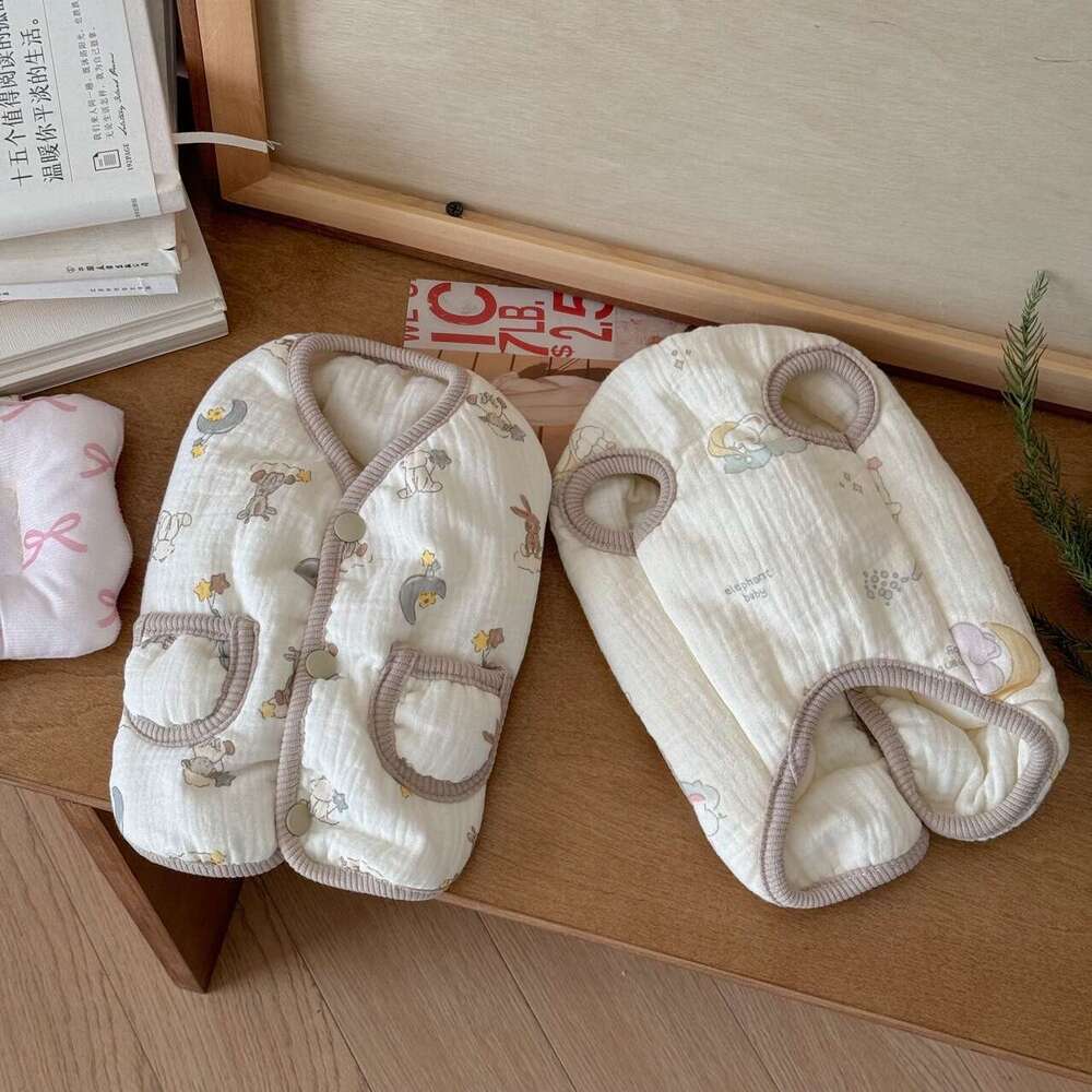 Pet Cotton Gauze Vest Dog Small Breed Clothing Sweater Cat Clothes Thickened Warm Dog Clothes