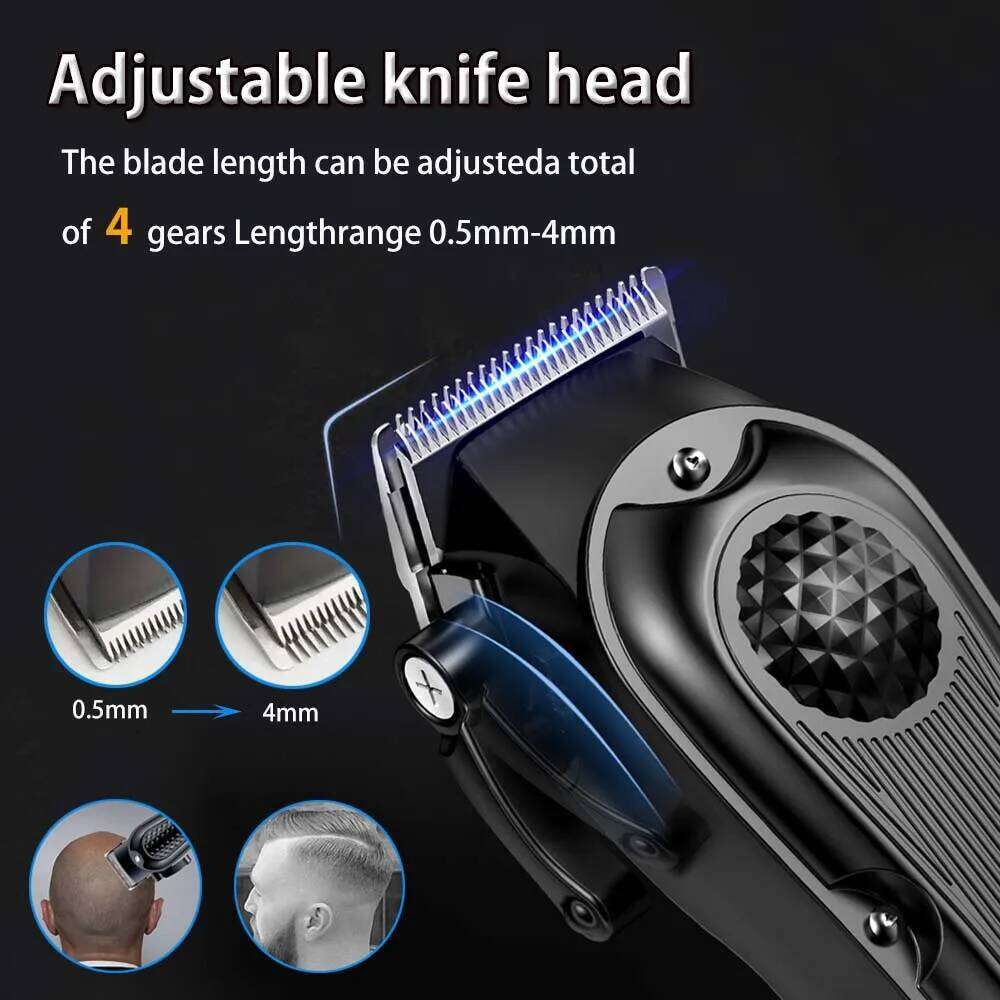 Professional Cordless for Men Electric Barber Clipper & Trimmer Rechargeable Hair Cutting Tools C260312