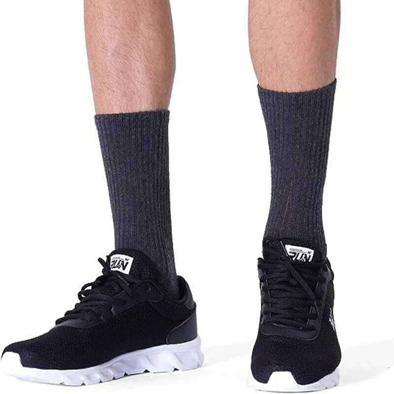 5 Pairs Men's Athletic Sport Running Calf Performance Cushioned Breathable Outdoor Crew Socks for Men Women Z260312