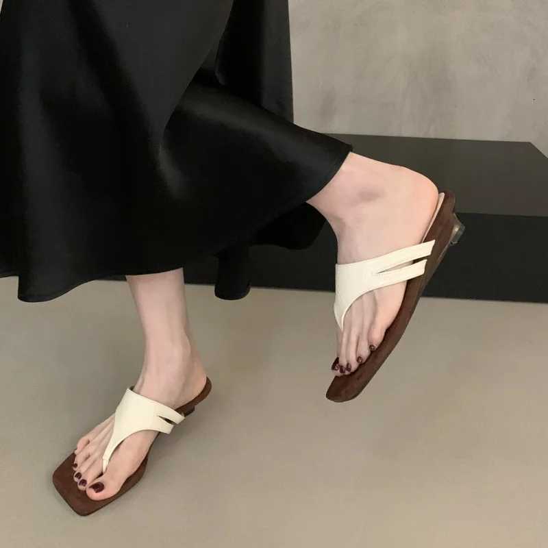 Bailamos Women Clip Toe Sandals Women Mid Heels Shoes FAshion Beach Designer Summer Cozy Pumps Slides Shoes K260312