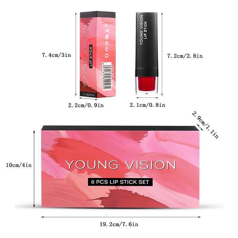 Matte 12 Colors Velvet Not Easy Sticky Lipstick Exquisite Gift Set W260311