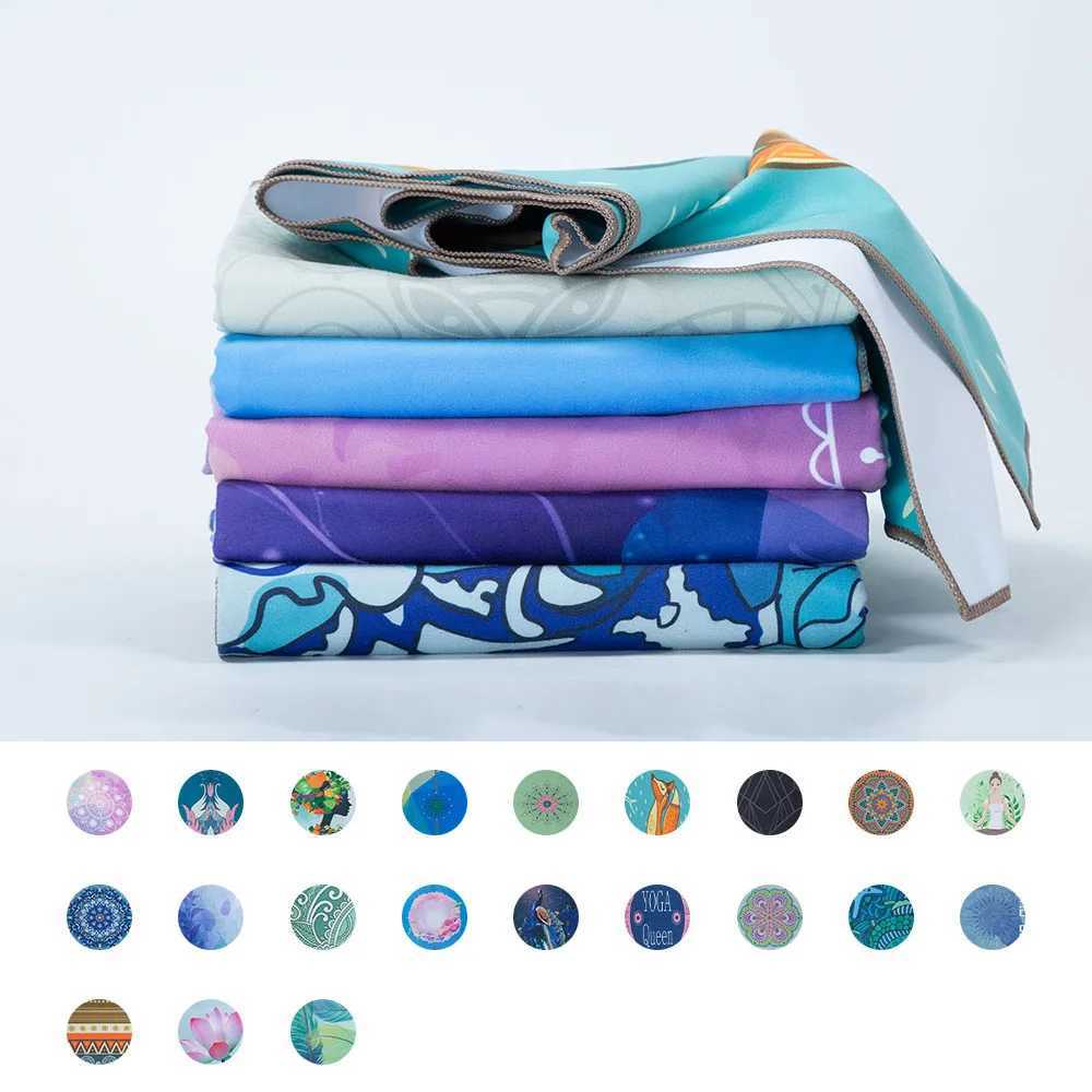 Yoga Mat Print Qucik Dry Non-Slip Foldable Yoga Towel Fitness Blanket M260312