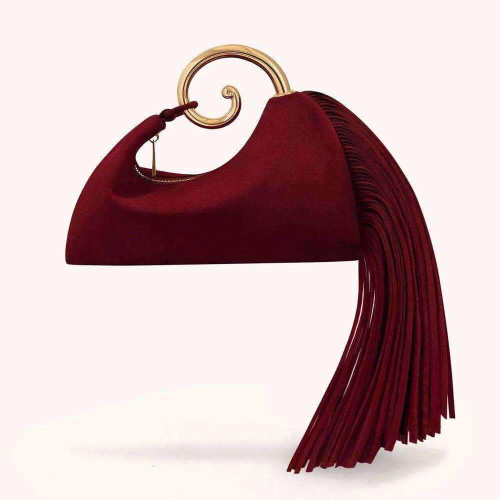 Fashion Women Mini Faux Suede Fringed New Luxury Designer Handbag Spacious Crossbody Bag For Ladies Tassel Purse