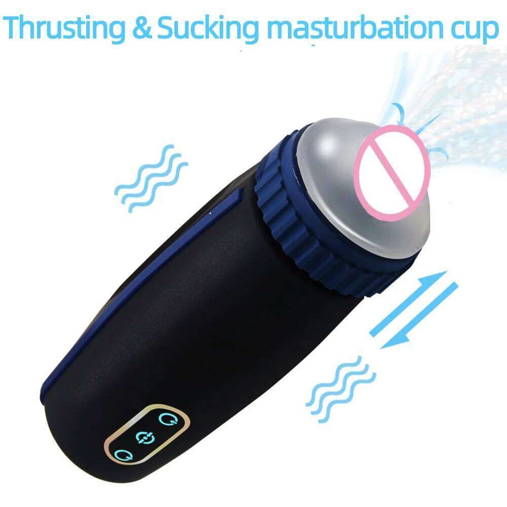 Automatic Male Masturbator Cup Thrusting Modes Pocket Pussy Penis Pump Blowjob Machine Sex Toy For Men Adult Supplies Z260312