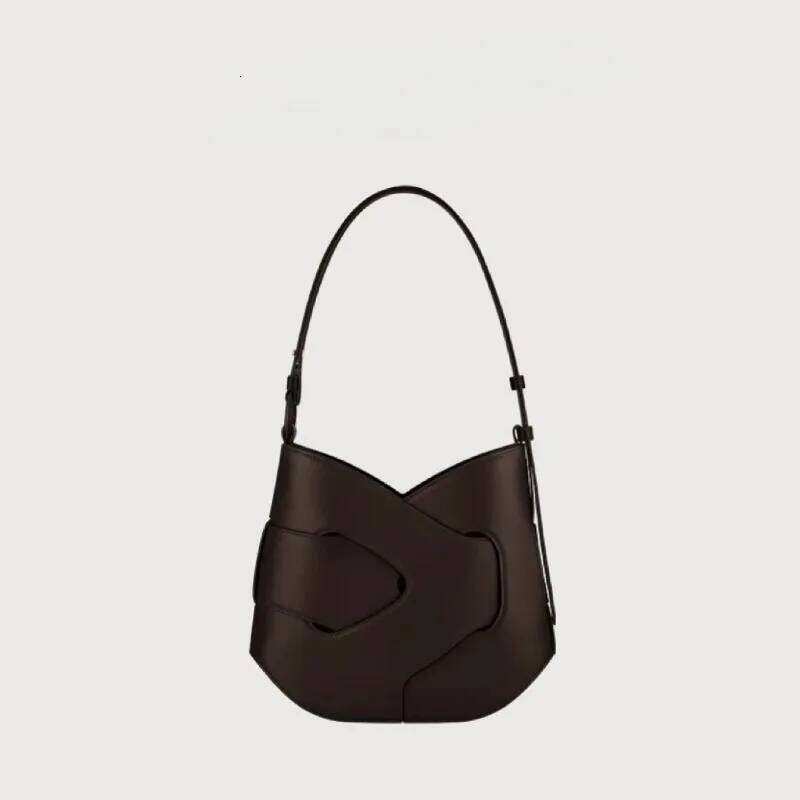 New Smooth Cowhide Twisted Handheld Crossbody Bag Trendy XIU LAI SI
