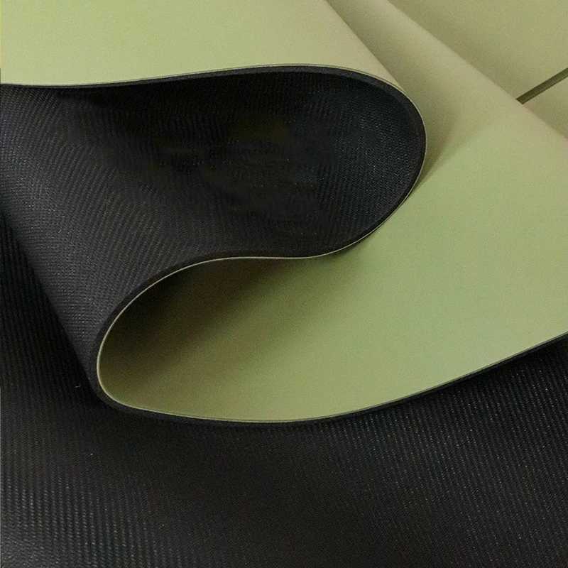 Thick 5mm Pu Curve Arch Oval Shape Matt PU Natural Rubber Oval Yoga Mat with Custom M260312