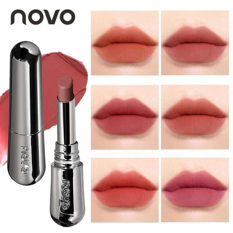Lipstick long-lasting, fading, non stick cup matte, high cold, nude feeling, aunt red, retro, bean paste color, affordable W260311