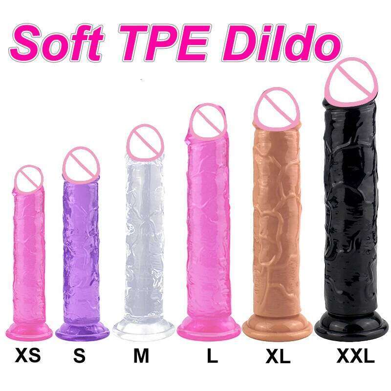 Cheap 5 Colors Small Transparent Dildo Suction Cup Jelly Dick Women Erotic Anal Sex Toys Soft Clitori Vaginal Masturbators Penis Z260311