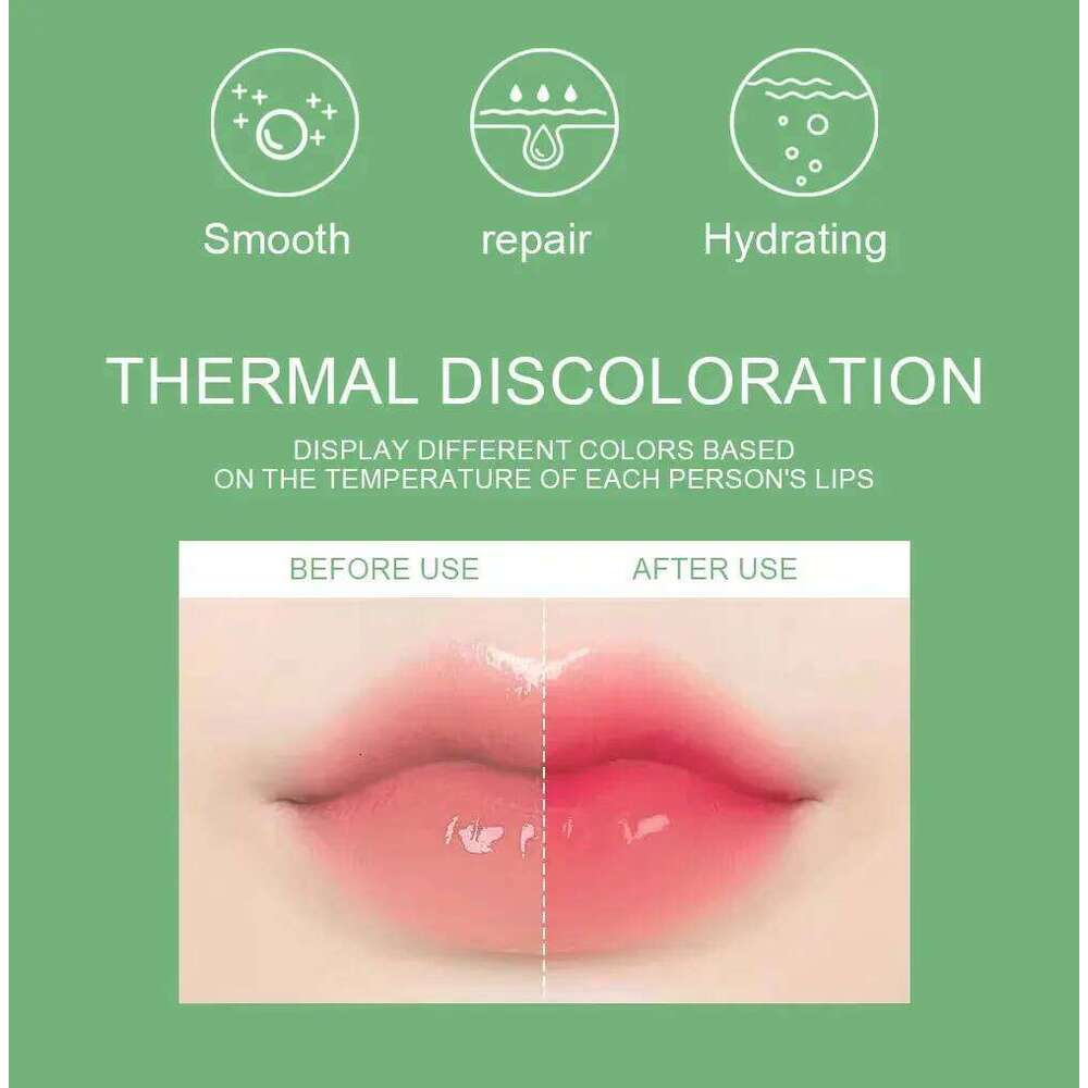 Aloe Vera Color Changing Lipstick Long-Lasting Moisturizing Stain Temperature Change Balm Nourishing Makeup Lip Care W260311