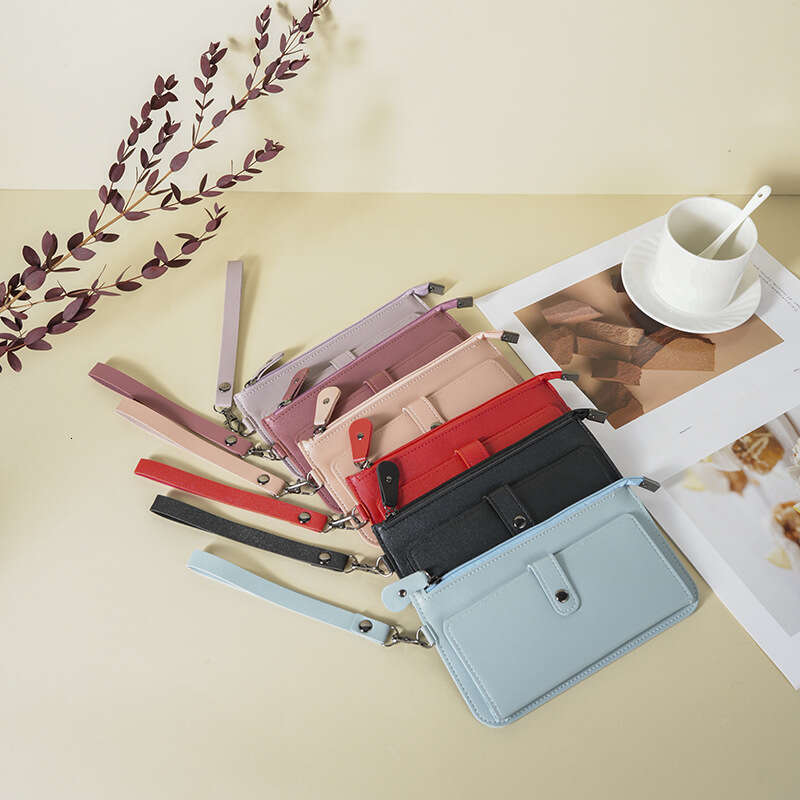 Luxury fashion wallet New Women S Long Multi Functional Wallet Multiple Slots Simple Portable Buckle Card Holder Clutch