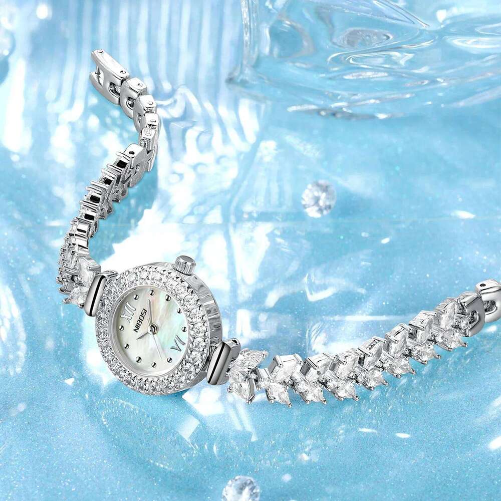 NIBOSI Fashion Dress Watch Ladies Quartz Diamond Luxury Women Top Brand Wristwatch Crystal Jewelry Watches Reloj Female
