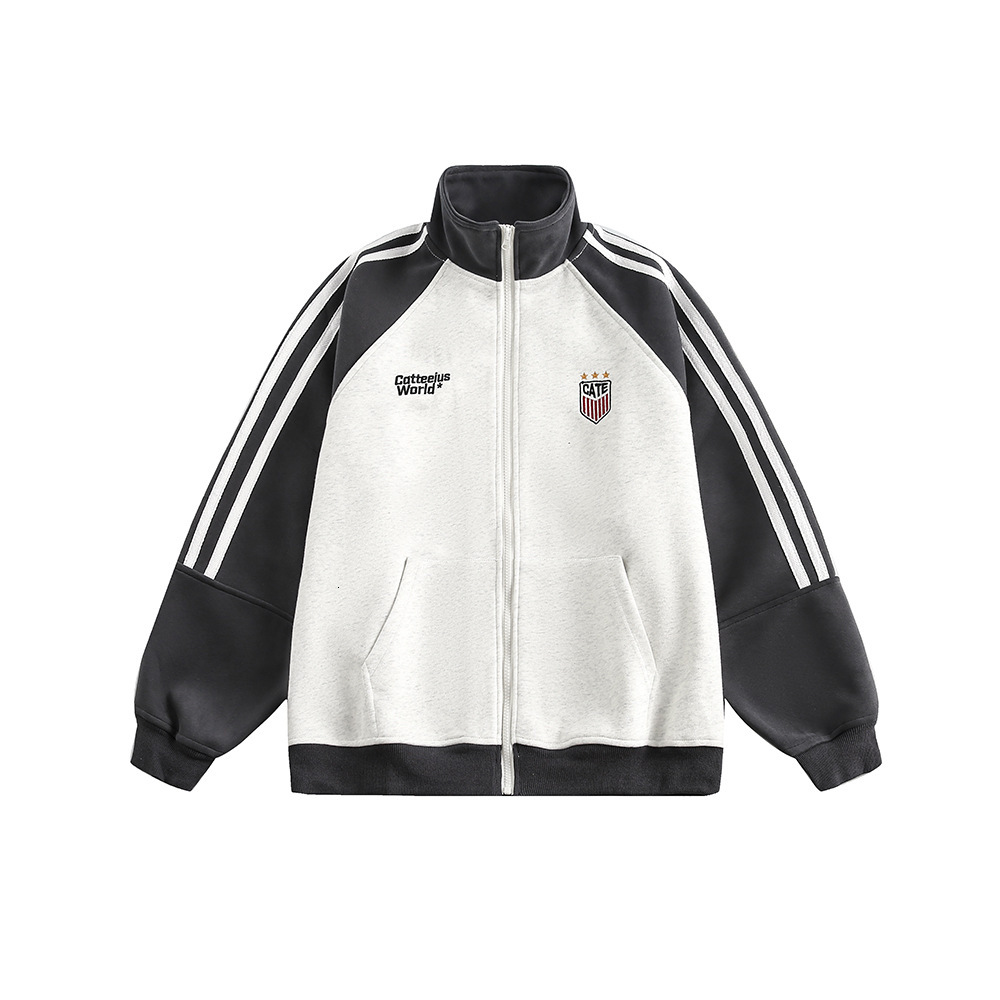 Baseball Jacket Retro Sweatshirt Cardigan Autumn Sports Casual Designer Hoodie Jacket New Style For Men And Women