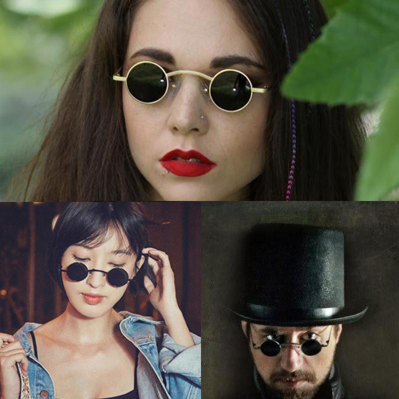 popular small metal sunglasses, retro TikTok street style prince glasses, large frame sun with UV protection