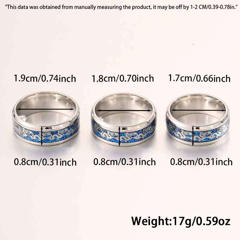 Stainless Steel silver Dragon Pattern Ring for Men, Vintage Chinese Style, High-End Feel, Simple and Versatile Jewelry