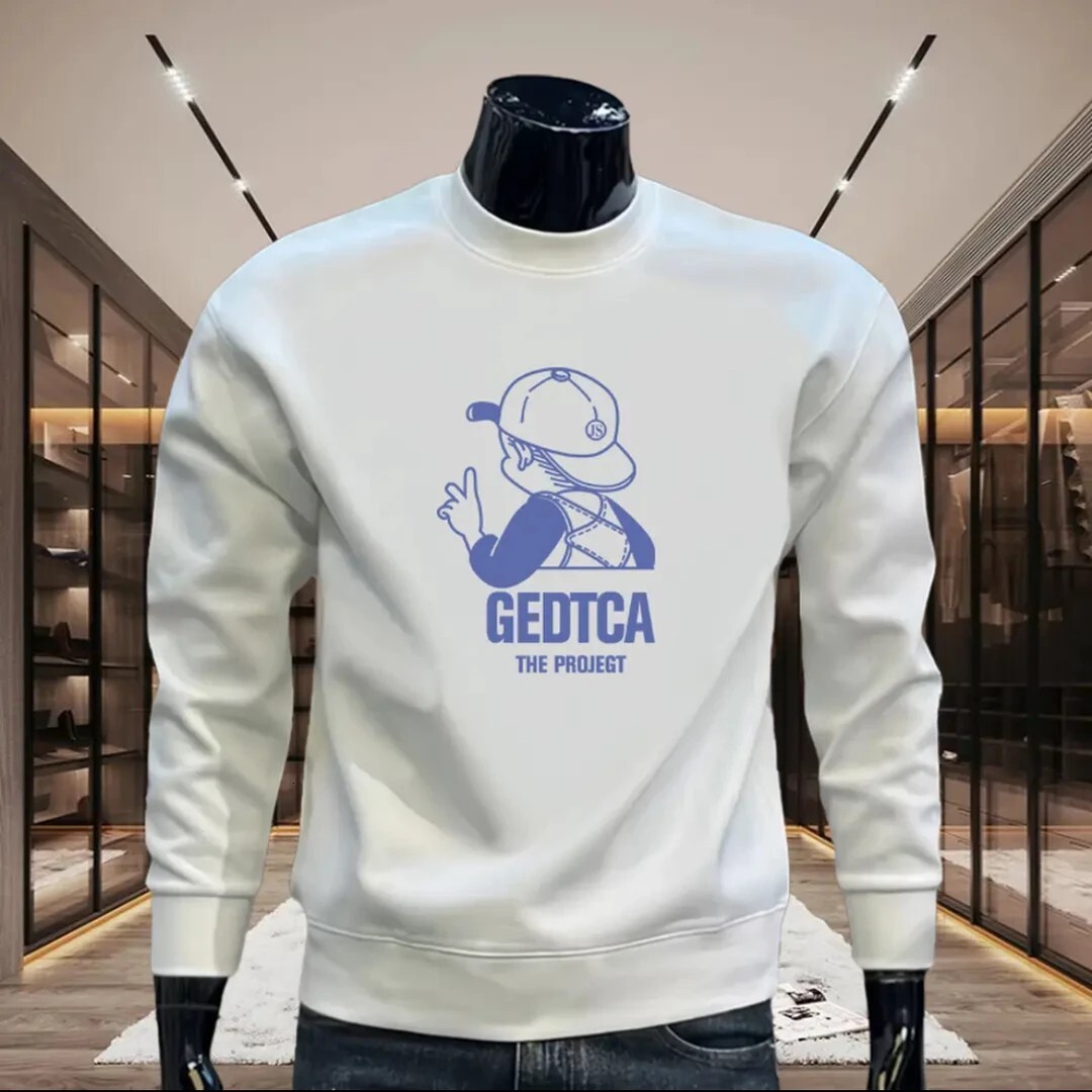 Sttion Utumn Nd Winter New Stylish Men's Swetshirt Unique Trendy Brnd Loose Round-neck Long-sleeve Top Verstile Designer Hoodie Nd Csul