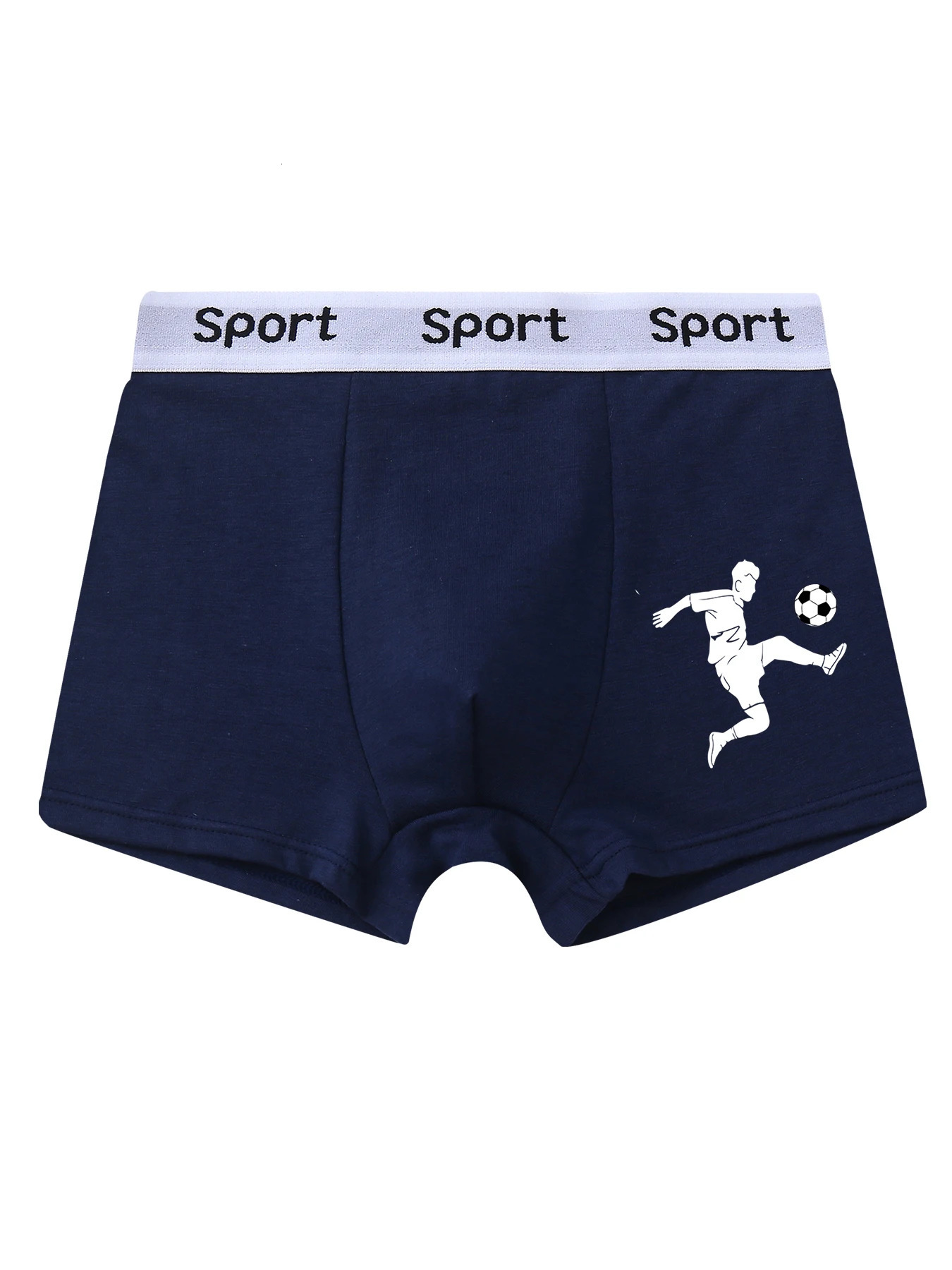 5 pieces mixed boys underwear 814 years old soft breathable solid color comfortable football player boy boxer briefs 95 cotton 260311