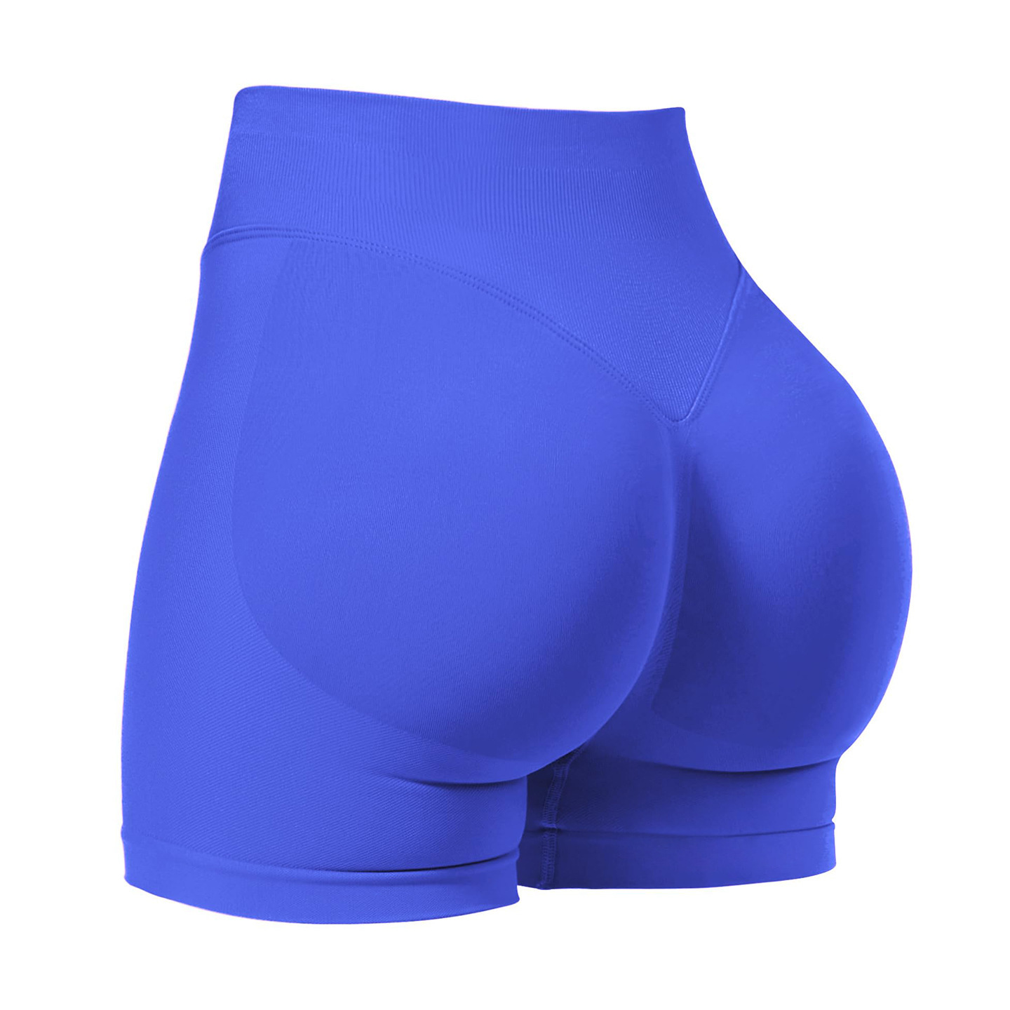 Active Pants Gym Shorts Women Fitness Sports Biker Shorts Ribbed Band Yoga Shorts Workout Scrunch Butt Seamless Leggings