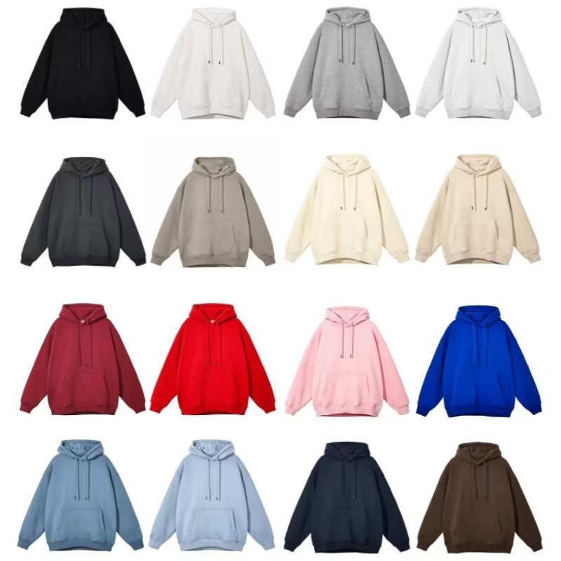 Spring And Autumn New Model 320g Heavyweight Cotton Hooded Sweatshirt For Men Designer Hoodie Ins Hong Kong Style Loose Fit Trendy Brand Plain Jacket